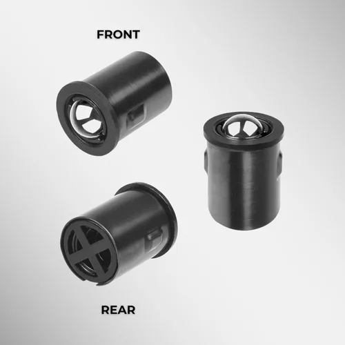 Miniatura 3 de Eco-Fused Cierre de bola ajustable para puerta, herrajes de rodamiento de bolas negros con resorte, compatible con la mayoría de puertas, armarios