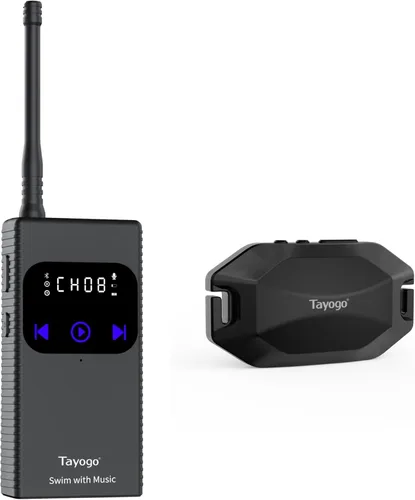 Miniatura 14 de Tayogo Combo de música de natación T6+W18 – Reproductor MP3 de natación impermeable + transmisor Bluetooth No es necesario descargar música