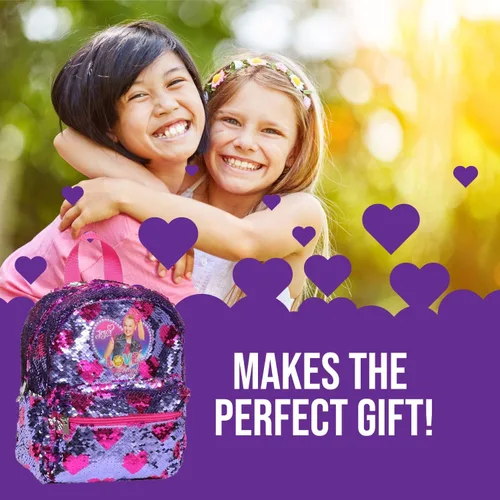 Miniatura 6 de JoJo Siwa Mini Backpack with Brushed Sequins, PinkPurple, Medium