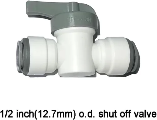 Miniatura 2 de Acoplamiento de tubo OD de copolímero de acetal, válvula de cierre manual, empuje para conectar piezas del sistema de filtro de agua RO
