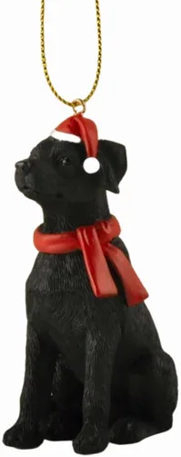 Miniatura 6 de Figurino de Adorno Colgante de Árbol de Navidad de Labrador Negro - Adorno de Labrador Negro, Adornos de Perro para Vacaciones, Relleno de Calcetas