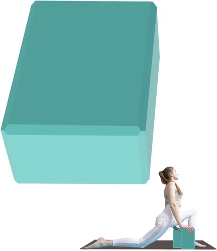 Miniatura 10 de Bloque de yoga - Espuma EVA de látex sin soporte - Superficie antideslizante suave con bisel para yoga, pilates, meditación - Accesorios de yoga