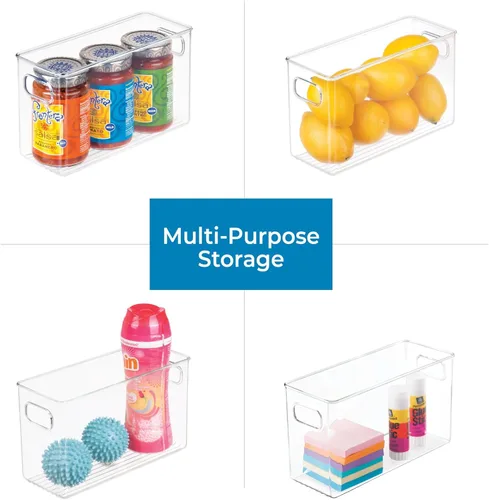 Miniatura 4 de iDesign - Contenedor organizador de plástico sin BPA para despensa y cocina, congelador y refrigerador con asas de fácil agarre, 10 x 4 x 6