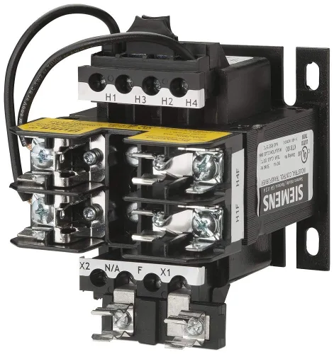 Siemens mt0100 F Transformador de alimentación industrial, Doméstico, 208/277 Primaria voltios 50/60Hz, 120 Secundaria voltios (100 VA, índice