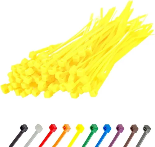 Miniatura 130 de GTSE - Paquete de 100 bridas con cremallera de 20.3 cm, color plateado/gris, 8.06 kg de resistencia, bridas de nailon grises resistentes a los rayos