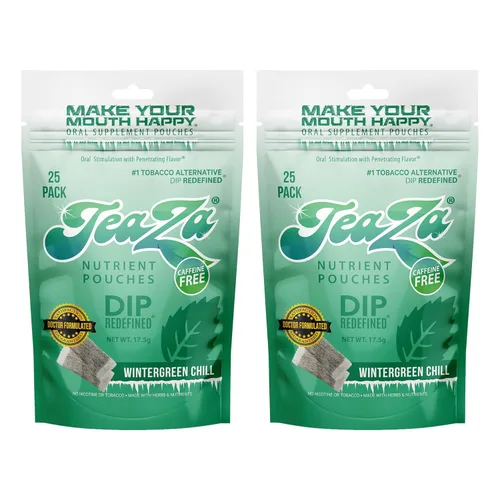 Miniatura 47 de Teaza Bolsas energéticas a base de hierbas, para masticar tabaco, alternativa sin nicotina, sin humo, tabaco alternativo y inmersión saludable