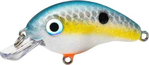 Miniatura 6 de Strike King Señuelo de pesca Bitsy Pond Minnow Crankbait, 3/32 oz, irresistible para los peces Sexy Shad