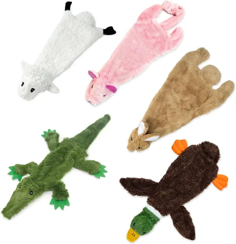 Miniatura 38 de Best Pet Supplies - Juguetes para cachorros y perros adultos, crujen y hacen chirridos, pato, verde claro aCrinkle Duck (verde claro)
