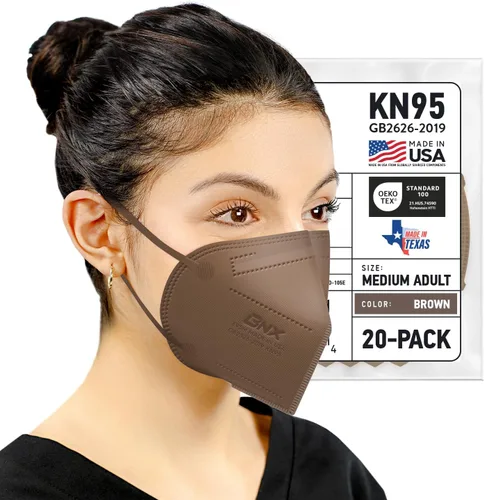 Miniatura 16 de AccuMed BNX KN95 Face Masks Made in USA (Adult Large, Adult Medium, Kids Small) (Earloop) (Model: E95/E95M/E95S)