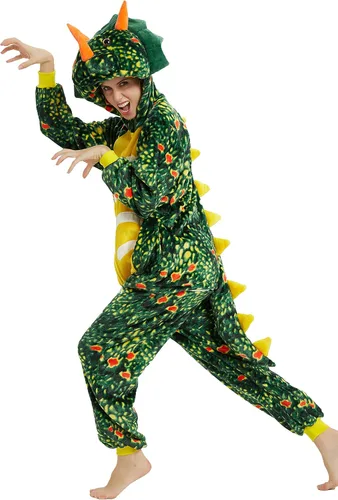 Miniatura 5 de CASABACO Disfraz de dinosaurio para adultos, pijama de una sola pieza