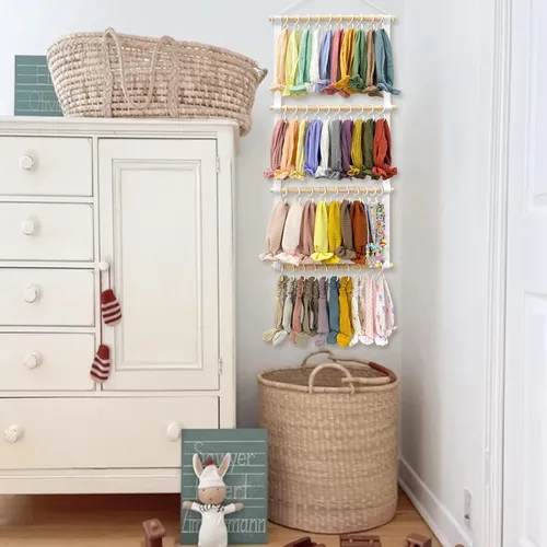 Miniatura 5 de POVETIRE Soporte para diadema organizador de bandas para la cabeza para niñas, diademas de bebé, accesorios para el cabello, organizador