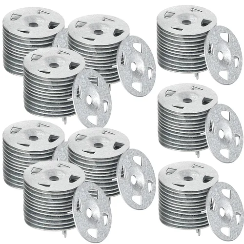 Miniatura 9 de Arandelas para la instalación de paneles de placas de espuma de 1-1/8 pulgadas de acero galvanizado para fijación y montaje (80 piezas)