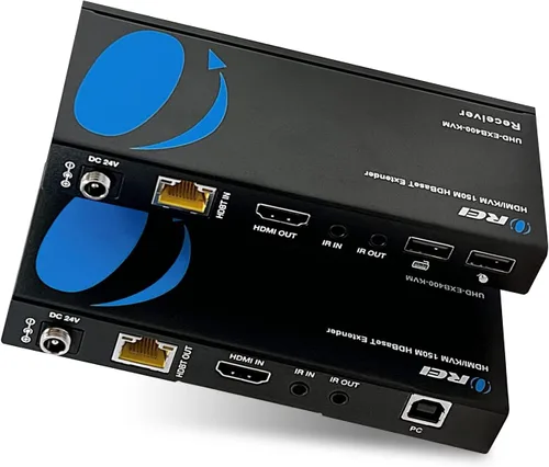 Miniatura 11 de OREI Extensor HDMI 4K a través de Ethernet, Extensor Balun a través de Cat6/Cat7 con extractor de audio óptico IR hasta 70 metros - Salida en bucle