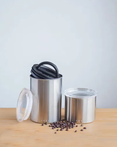 Miniatura 2 de Planetary Design Airscape - Recipiente de café de acero inoxidable Contenedor de almacenamiento de alimentos Tapa hermética patentada de Estados
