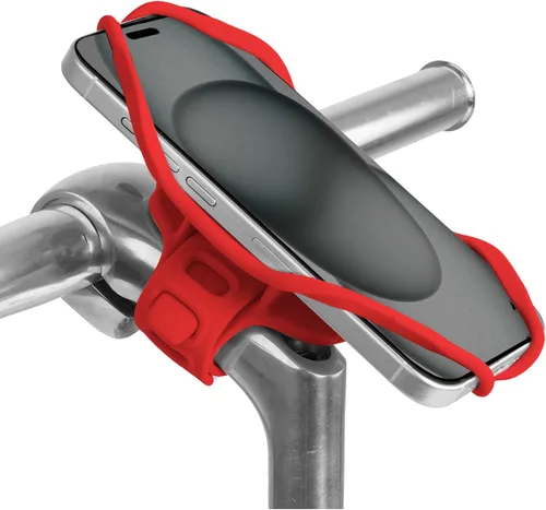 Miniatura 7 de Bone Bike Tie 5, soporte de teléfono celular para manillar, soporte de silicona sin arañazos con diseño antideslizante y absorbente de golpes, Negro