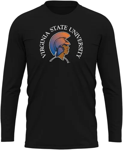 Miniatura 88 de Camisa deportiva de manga larga oficial de la NCAA Collegiate para hombre, colección negra con logotipo primario