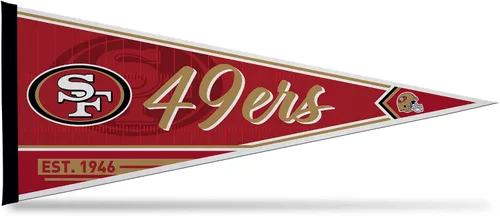 Miniatura 9 de Rico Industries NFL Football Classic - Banderín de fieltro de 12 x 30 pulgadas para decoración de pared, ideal para el hogar, dormitorio, decoración