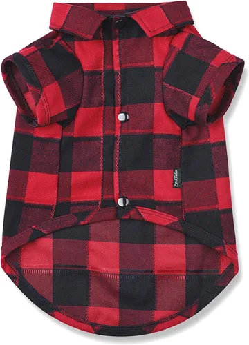 Miniatura 8 de Camisa a cuadros para cachorros, ropa para perros pequeños, medianos y grandes, gatos, niños, niñas, gatitos, camiseta suave para mascotas, camiseta