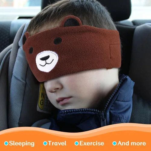 Miniatura 6 de Auriculares Inalámbricos para Niños, Auriculares Sobre la Oreja para Niños y Pequeños, con Altavoces Delgados y Diadema de Felpa Super Suave (Oso)