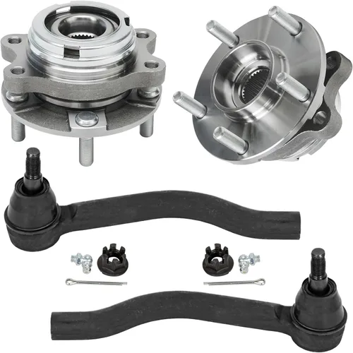 Miniatura 28 de Detroit Axle - Kit de nudillos de dirección delantera izquierda para Ford Edge Lincoln MKX 07-10, cojinete de rueda del lado del conductor, nudillo