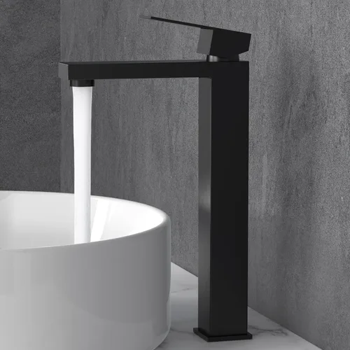 Miniatura 14 de KES - Grifo para lavabo de baño con mando único en acero inoxidable, versión regular o alta de SUS 304 - L3156ABLF-P Oro cepillado