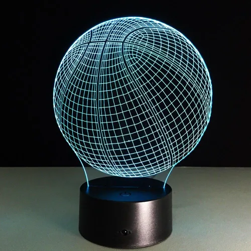 Miniatura 4 de Lámparas nocturnas 3D de ilusiones ópticas, T1-3deng-lanqiu01, 0.50watts, 5.00 volts
