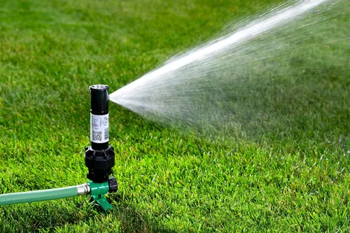 Miniatura 3 de Rain Bird 42SASPG 42SA - Rociador de accionamiento por engranajes para césped y jardín en espiga verde resistente, patrón ajustable de 40° a 360°
