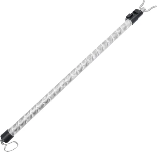 Cabilock Barra de secado de ropa retráctil de aleación de aluminio telescópica con diseño de tenedor para colgar fácilmente para el hogar y uso en