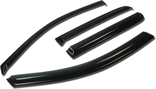Miniatura 36 de Auto Dynasty Protectores de lluvia con cinta adhesiva compatible con Juke F15 2011-2016 4 piezas deflector de visera de ventana 12 13 14 15