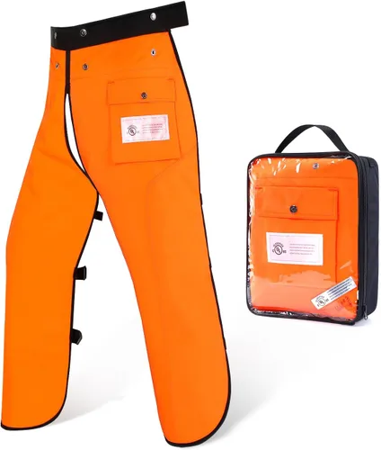 Miniatura 9 de Chaparreras para motosierra con delantal de 8 capas para hombres/mujeres leñadores trabajadores forestales pantalones protectores para motosierra