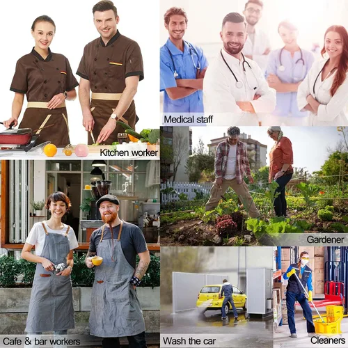 Miniatura 7 de CERYTHRINA Zapatos de chef unisex profesionales resistentes al aceite al agua para enfermería, antideslizantes, impermeables, zapatos de trabajo