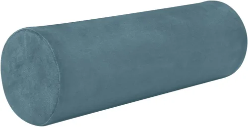 Miniatura 29 de Almohada cervical azul claro y verde azulado para aliviar el dolor de cuello, almohada redonda para el cuerpo, almohada de apoyo lumbar para cama