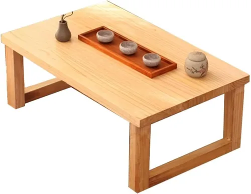 Mesa de Centro Solid Wood Coffee Table Creative Bay Window Tea Table Japanese Tatami Low Table Balcony Computer Desk Center Cocktail Wood a