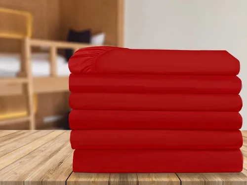 Miniatura 13 de Elegant Comfort Paquete de 6 sábanas bajeras bajeras de 1500 hilos, calidad prémium hotelera, bolsillo profundo, sin arrugas, resistentes a