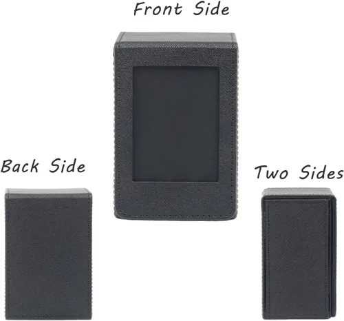 Miniatura 7 de Orga'Neat Estuche de Almacenamiento Portafotos para Película Fujifilm Instax Mini 12/11/90/40/9/8/7/7+/EVO, Portafotos de Cuero PU con Bolsillo Negro