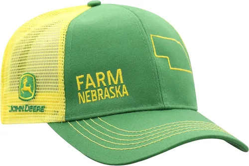 Miniatura 114 de John Deere Gorra de béisbol con logotipo y malla trasera con contraste, para hombre