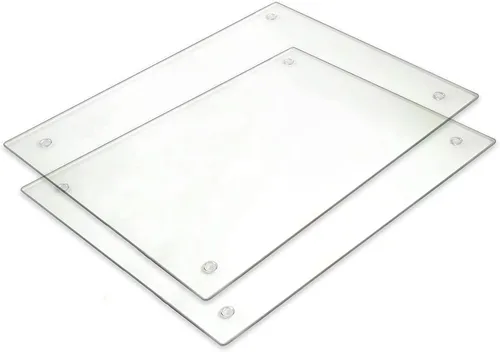 Miniatura 5 de Tabla de cortar de vidrio templado, vidrio transparente de larga duración, resistente a los arañazos, resistente al calor, resistente a roturas