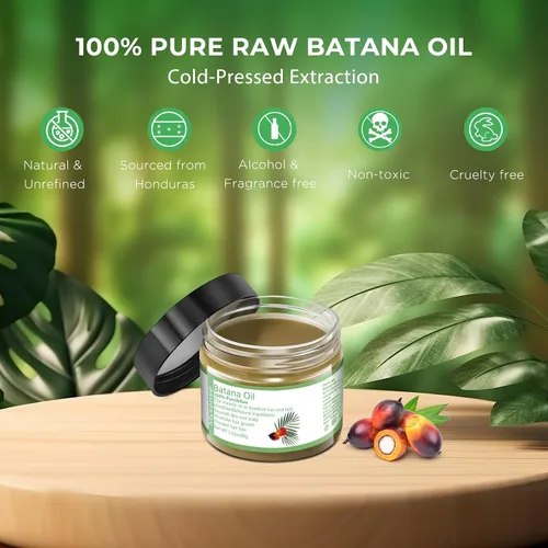 Miniatura 2 de Mysense Aceite de batana crudo para el crecimiento del cabello, 100% natural puro y sin refinar, aceite de Dr. Sebi, cuidado del cuero cabelludo