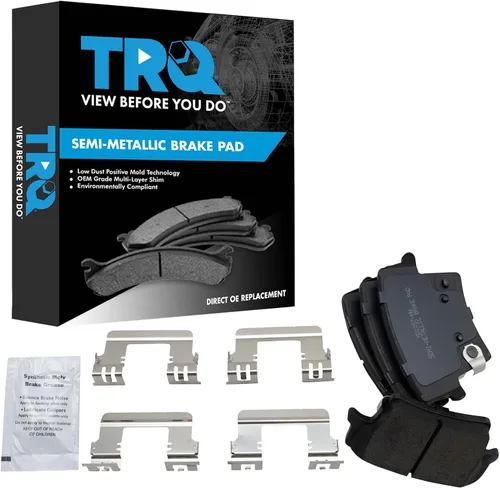 Miniatura 179 de TRQ Pastillas de freno delanteras semi metálicas compatibles con Ford Expedition 2018-2021 F-150 2018-2020 Lincoln Navigator 2018-2022
