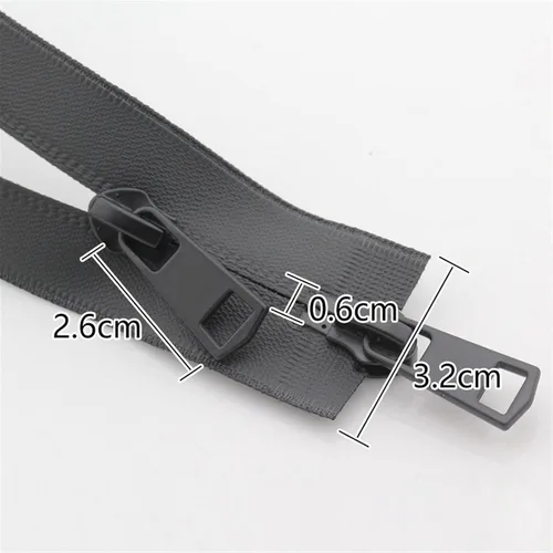 Miniatura 5 de Mdingbao-Zippers 5# - Cremalleras dobles impermeables invisibles de doble vía de nailon de extremo abierto para coser suministros de ropa, fuertes