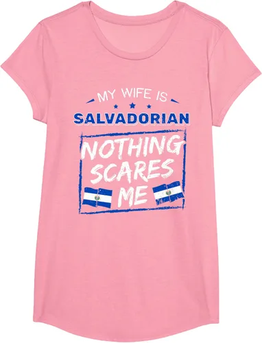 Miniatura 84 de Camiseta con la bandera de raíces salvadoreñas de El Salvador My Wife Is Salvadoran Roots, Negro