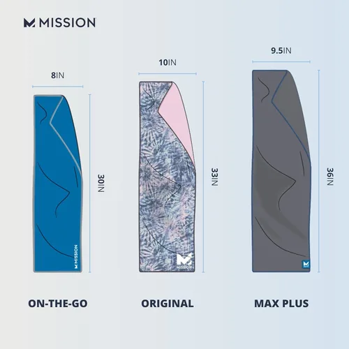 Miniatura 9 de MISSION Toalla refrescante original, microfibra suave y duradera, enfría hasta 2 horas, protección solar UPF 50, lavable a máquina