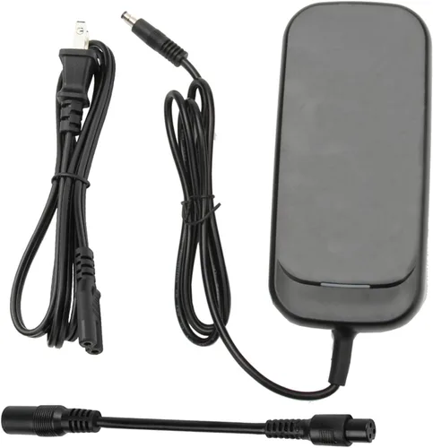 Cargador de 42 V, 2 A de Reemplazo para Batería de Litio de 36 V con Conector Hembra de 3 Clavijas Mini de 8 mm Conector Macho DC de 5,5 mm