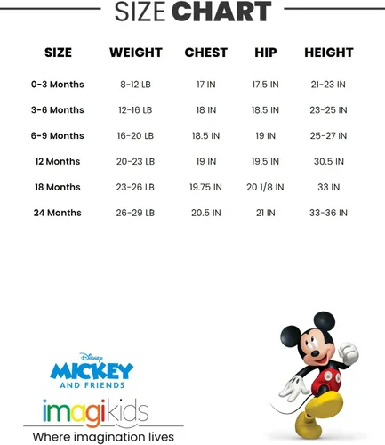 Miniatura 7 de Disney Mickey Mouse - Conjunto de 4 piezas para bebé recién nacido a bebé