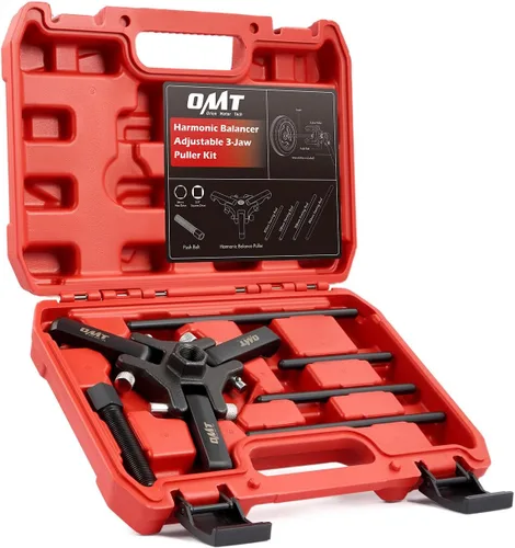 Kit de extractor de equilibrador armónico Orion Motor Tech, juego de extractor de 3 garras ajustable para quitar amortiguadores armónicos y Negro