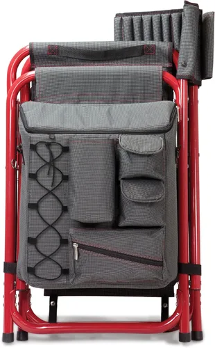 Miniatura 7 de Picnic Time Fusion – Silla plegable, Gris/Rojo Gris oscuro con detalles rojos