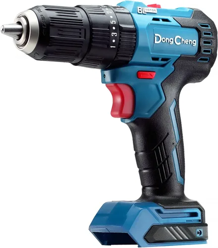 Miniatura 8 de Dong Cheng Taladro de impacto resistente sin escobillas de 20 V, 531 pulgadas, con batería de 2 x 2.0 Ah, portabrocas de metal sin llave de 1/2