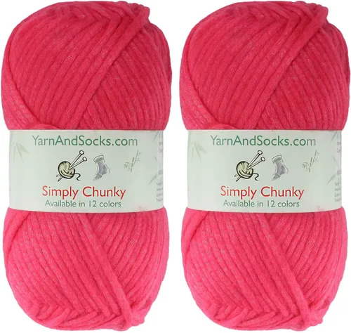 Miniatura 55 de JubileeYarn Halo Fables Yarn - 100g/Skein Bulky Polyester - North Wind Sun - 2 Skeins