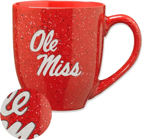 Miniatura 258 de Rico Industries NCAA Virginia Tech Hokies Maroon - Taza de café de cerámica grabada con láser, color del equipo, 16 onzas