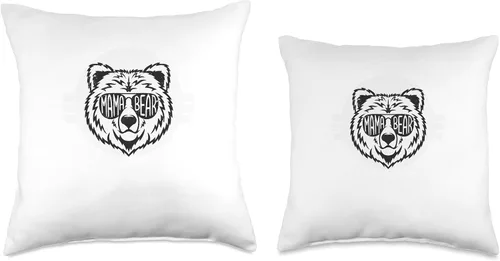 Miniatura 3 de Funny Mama Bear Merch Store Thou Shall Not Mess with Mama Bear It's Gonna Be Ugly - Almohada de 16 x 16 pulgadas, multicolor